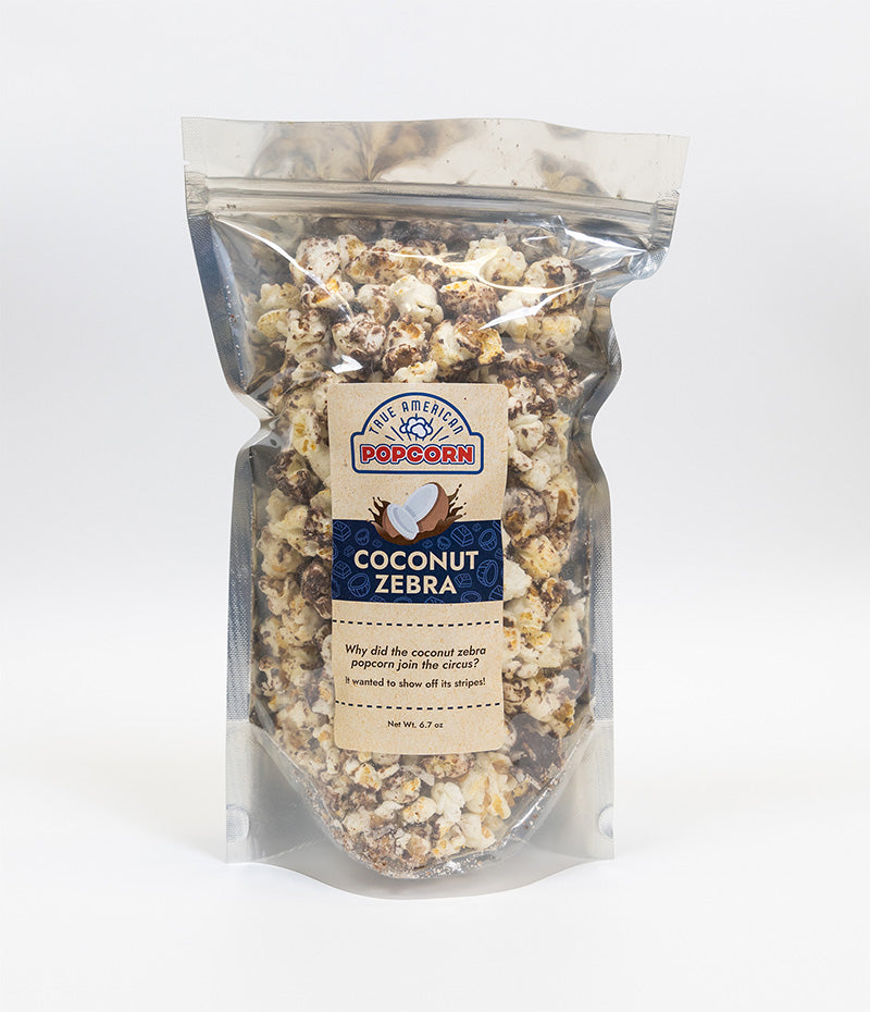 Coconut Zebra Gourmet Popcorn